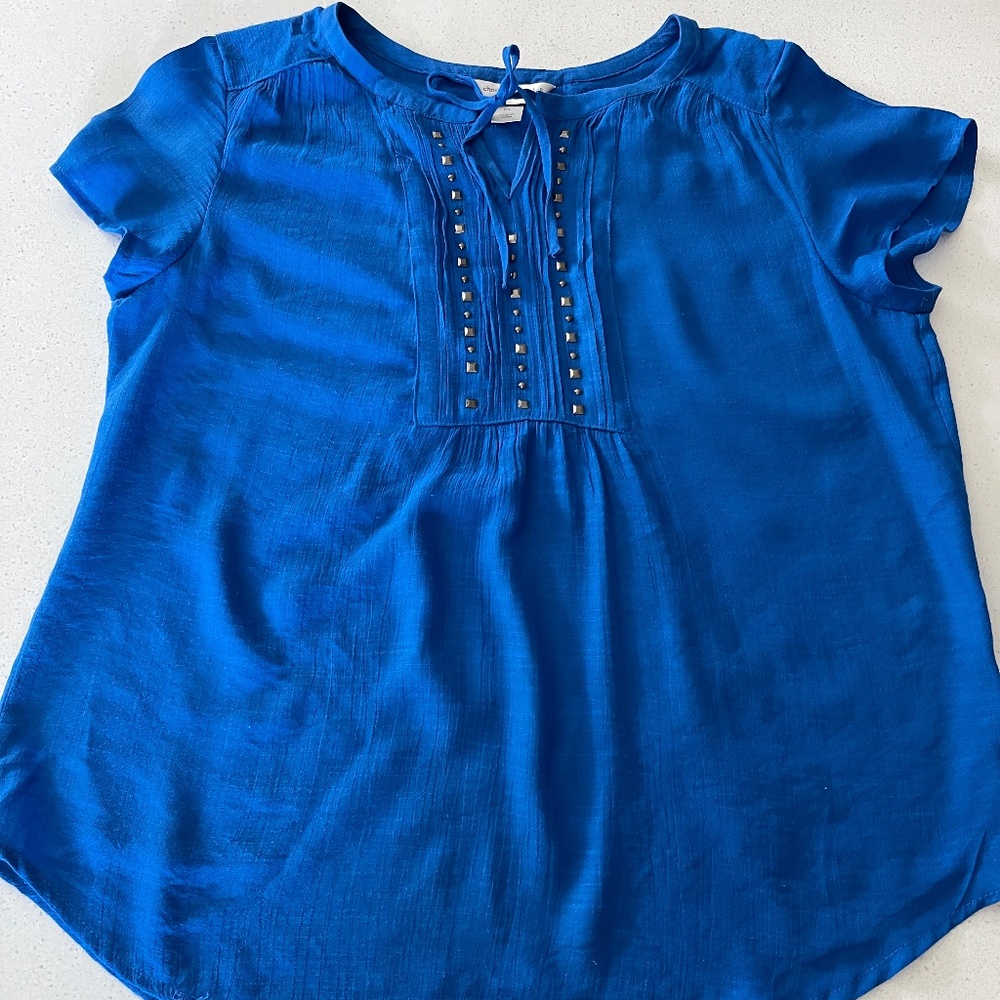 Royal Blue Blouse